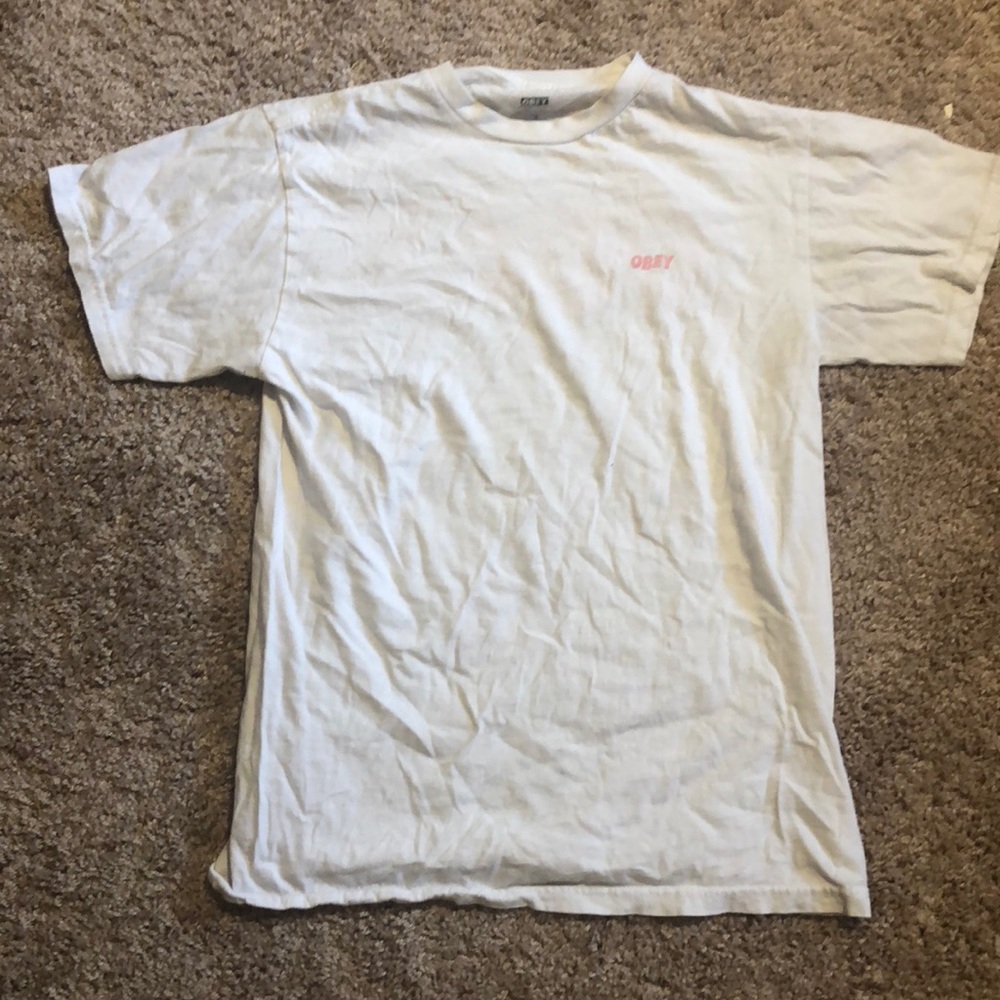 Cute Pink Obey T-Shirt!!! ACCEPTING OFFERS!!!!!
